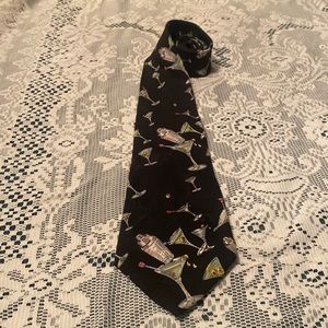 Vintage Nicole Miller 1999 Martini Necktie